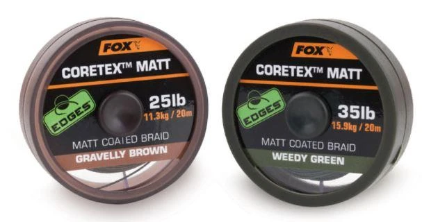 Fox Coretex Matt Gravelly Brown 25lb 11.3kg/20m 1 Fox Coretex Matt Gravelly Brown 25lb 11.3kg/20m