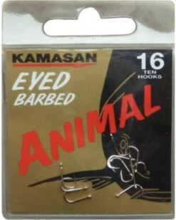 Kamasan Animal Eyed Barbed - 10pcs Nr 16