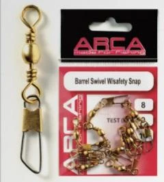 Arca Barrel Swivel W/Safety Snap 9kg Size8 Gold