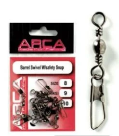 Arca Barrel Swivel W/Safety Snap 7kg Size14 Black