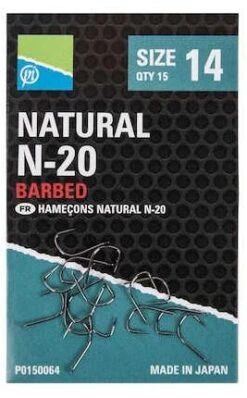 Preston Haak Natural N-20 Barbed Size 16