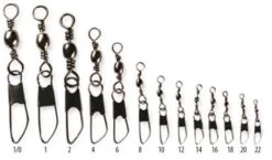 Lineaeffe Black Barrel Swivel Safety Snap Size 10