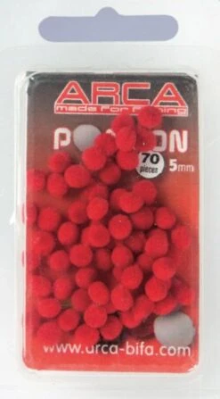 Arca Blister 70 Pompon 5mm Red