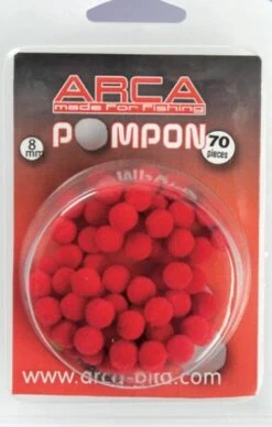 Arca Blister 70 Pompon 8mm Red
