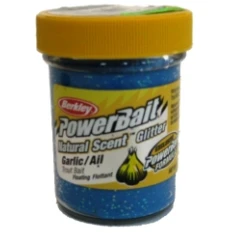 Berkley Powerbait Trout Bait Pure Neon Bleu Garlic Glitter