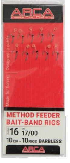 Arca Method Feeder Bait-Band Rig K07 Barbless H14 19/00 - 10cm 1 Arca Method Feeder Bait-Band Rig K07 Barbless H14 19/00 - 10cm