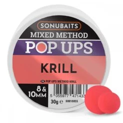 Sonubaits Mixed Method Pop Ups Krill 8 & 10mm